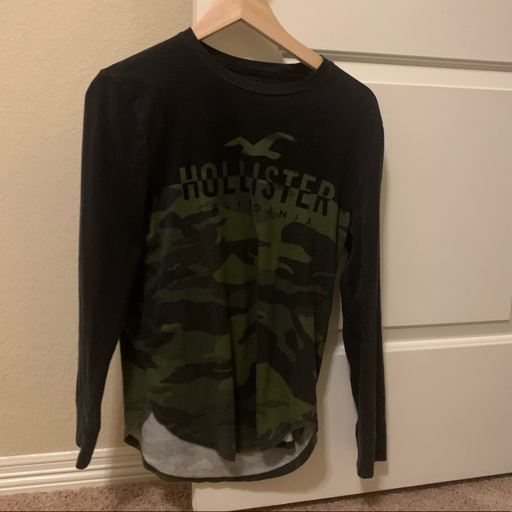 Camo Hollister long sleeve tee